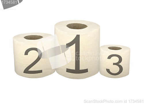 Image of pedestal of the toilet paper