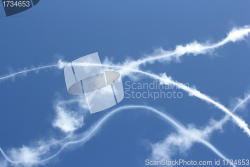 Image of smoke in the sky