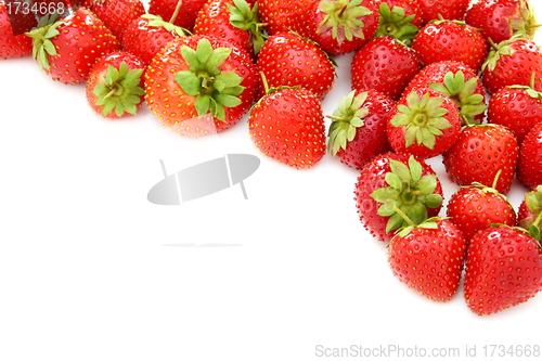 Image of Ripe juicy strawberries.