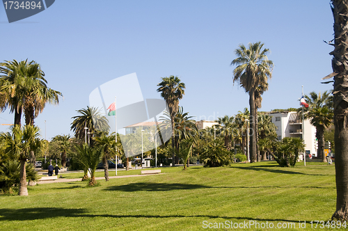 Image of outdoor garden park Antibes France French Riviera