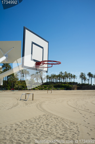 Image of Beach basketball