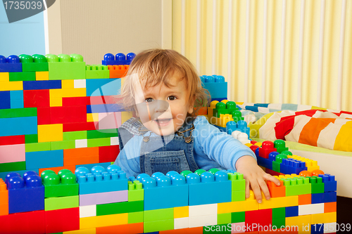 Image of Constructing with toy blocks is fun