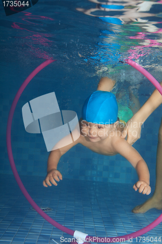 Image of Diving toddler