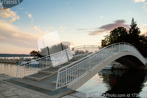 Image of bridge over the canal in Crikvenica 