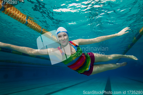 Image of Happy swimming in the pool