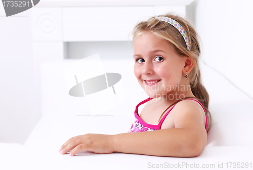 Image of Cute girl smiling