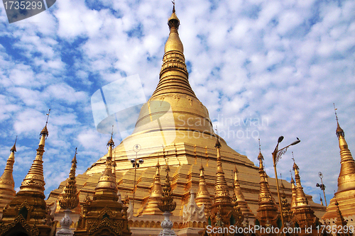 Image of Golden towers in Myanmar