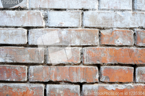 Image of Old grunged brick wall