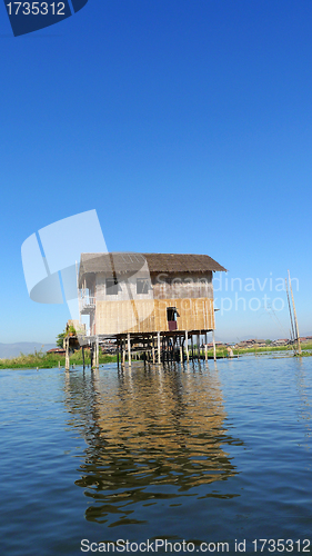 Image of Cottage in water