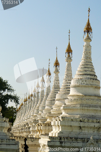 Image of Buddhist towers in Myanmar