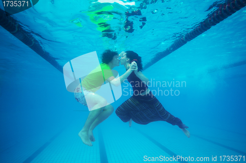 Image of Underwater kiss