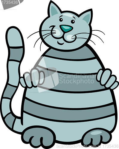 Image of grey tabby cat