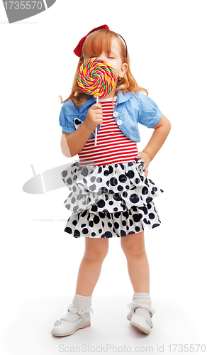 Image of enjoying lollipop