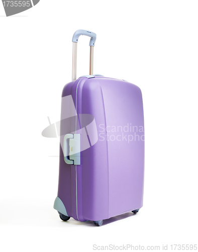 Image of One big beautiful purple suitcases