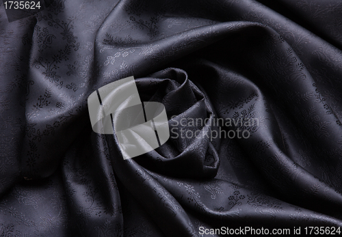 Image of Beautiful folded silk fabric