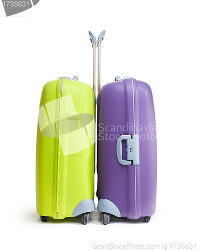 Image of Two big hard suitcases