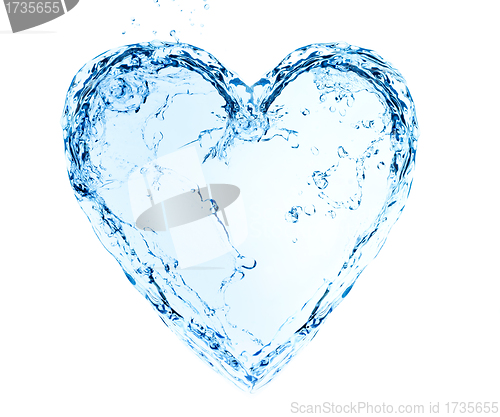 Image of Heart made of water