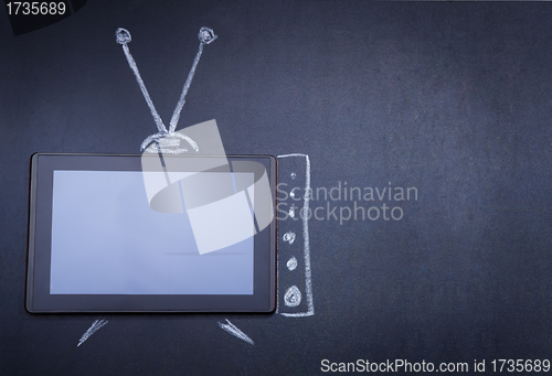 Image of Tablet computer as TV