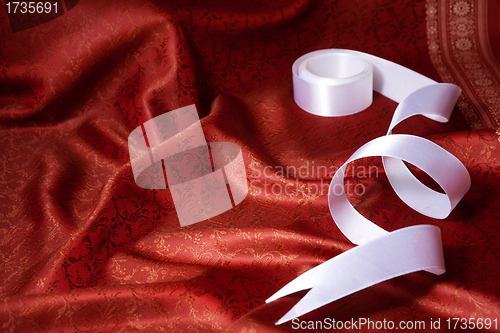 Image of Ribbon and silk background