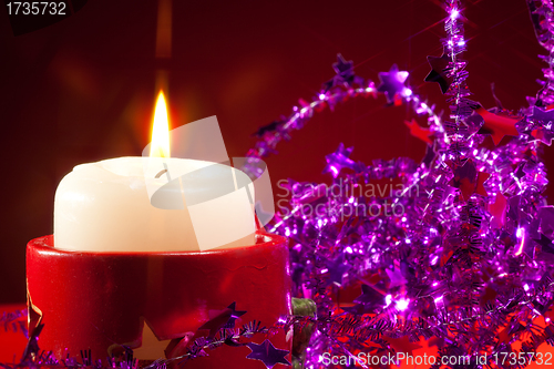 Image of NY candle and decorations
