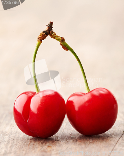 Image of fresh red cherry