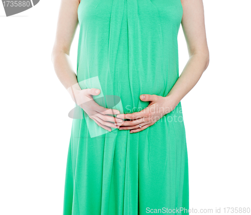 Image of Cropped image of pregnant woman