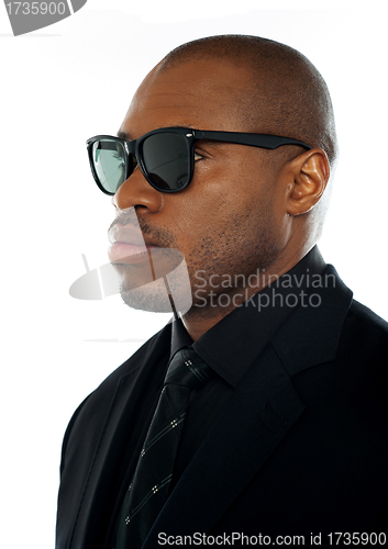 Image of Closeup of african businessman