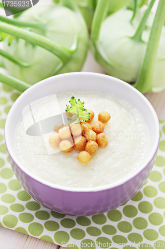 Image of kohlrabi soup