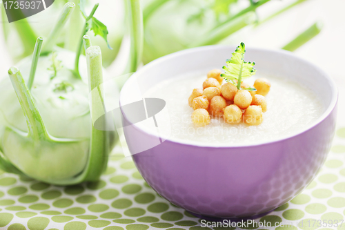 Image of kohlrabi soup