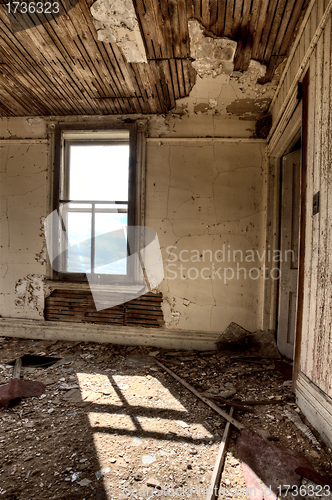 Image of Interior abandoned house prairie