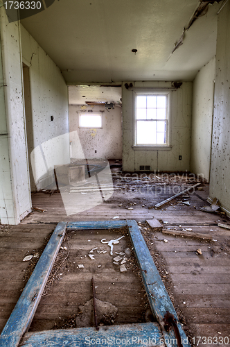 Image of Interior abandoned house prairie