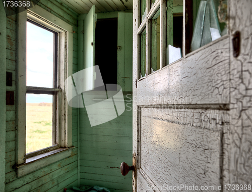 Image of Interior abandoned house prairie