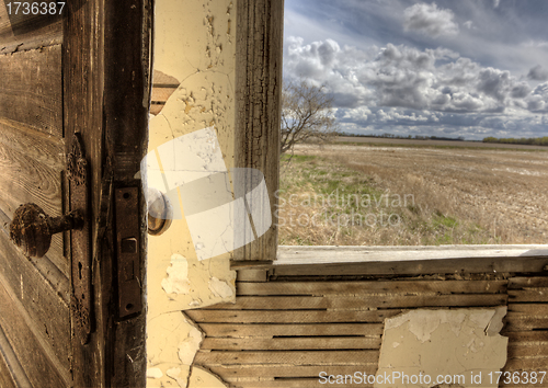 Image of Interior abandoned house prairie