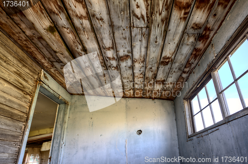 Image of Interior abandoned house prairie