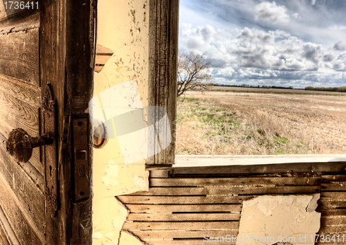 Image of Interior abandoned house prairie