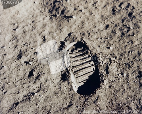 Image of Bootprint on Moon