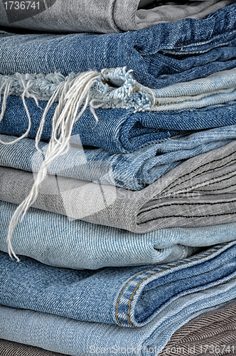 Image of a pile of jeans