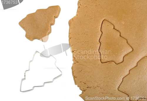 Image of dough and cookie cutter