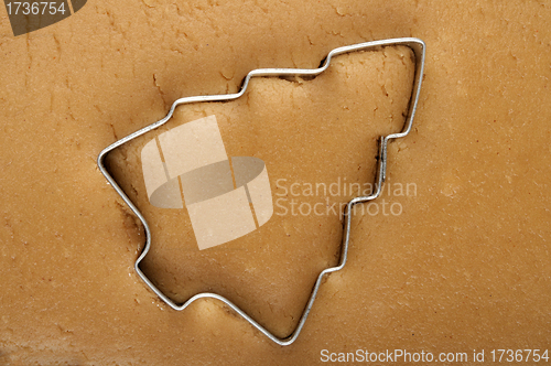 Image of dough and cookie cutter