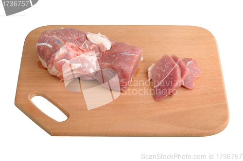 Image of meat on a wooden board