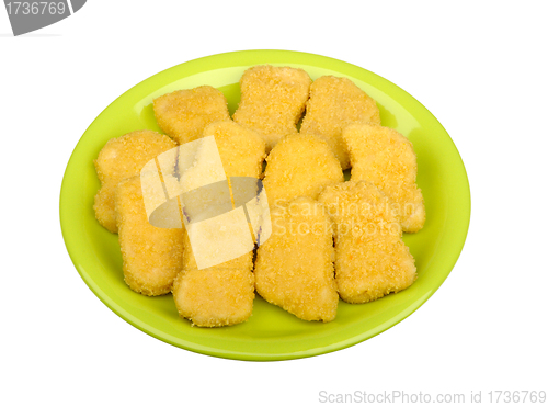 Image of chicken nuggets on a plate