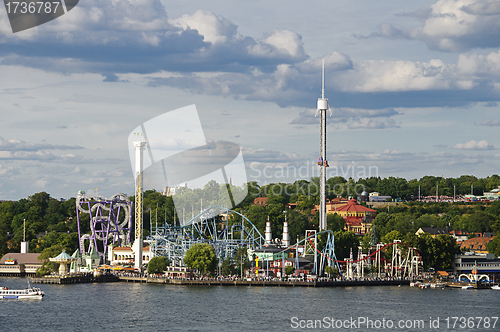 Image of Amusement park (Gröna lund) in Stockholm, Sweden