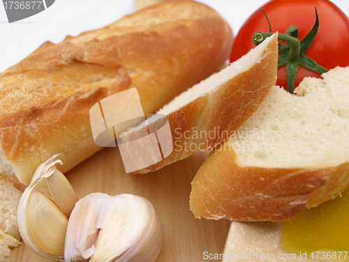 Image of Bread garlic tomato