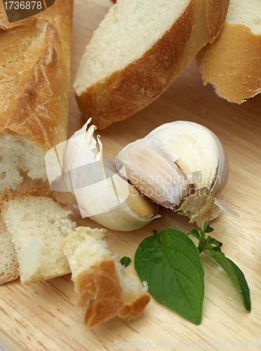 Image of Bread with garlic