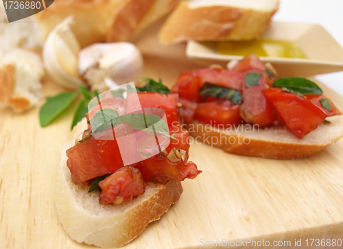 Image of Bruschetta in front