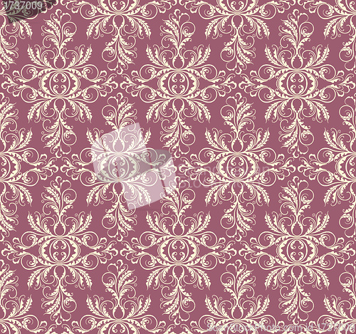 Image of Decorative floral seamless background