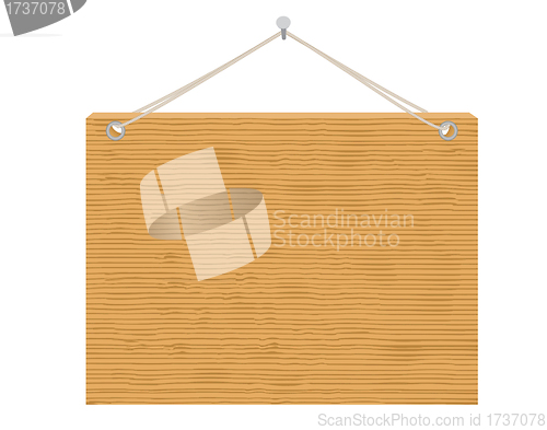 Image of wooden notice board 