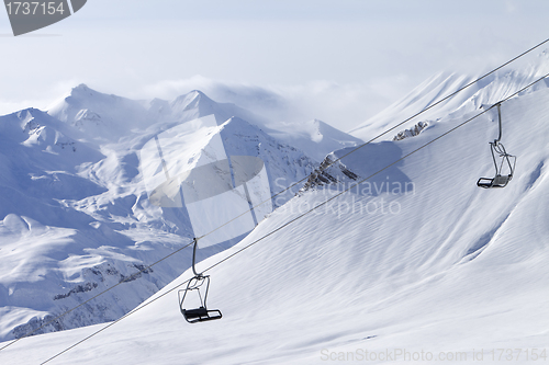 Image of Chair lift at ski resort