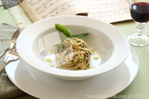 Image of Spaghetti With Pesto