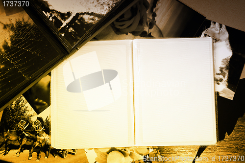 Image of Photo Album with copy space